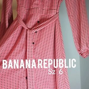 Banana Republic Button Down Dress sz 6